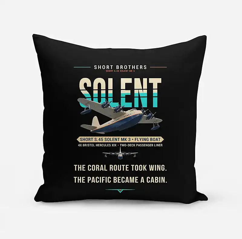 Short S.45 Solent Mk 3 - Original - Pillow - Black