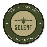 Thumbnail for Short S.45 Solent Mk 3 Patches - Circle + Name - Olive Khaki