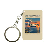 Thumbnail for Short S.45 Solent Mk 3 - Poster - Key Chain - Beige