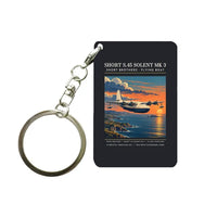 Thumbnail for Short S.45 Solent Mk 3 - Poster - Key Chain - Black