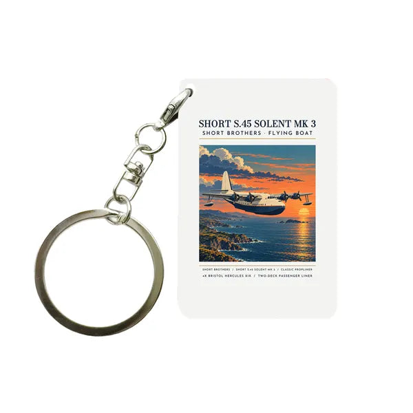 Short S.45 Solent Mk 3 - Poster - Key Chain - White