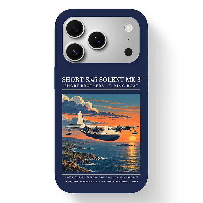 Short S.45 Solent Mk 3 - Poster - MagSafe iPhone 17 Pro - Navy Blue