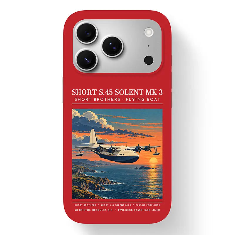 Short S.45 Solent Mk 3 - Poster - MagSafe iPhone 17 Pro - Red