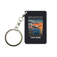 Thumbnail for Short S.45 Solent Mk 3 - Poster + Name - Key Chain - Black