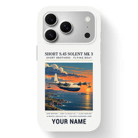 Thumbnail for Short S.45 Solent Mk 3 - Poster + Name - MagSafe iPhone 17 Pro - White