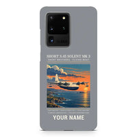 Thumbnail for Short S.45 Solent Mk 3 - Poster + Name - Samsung Case - Gray