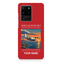 Thumbnail for Short S.45 Solent Mk 3 - Poster + Name - Samsung Case - Red