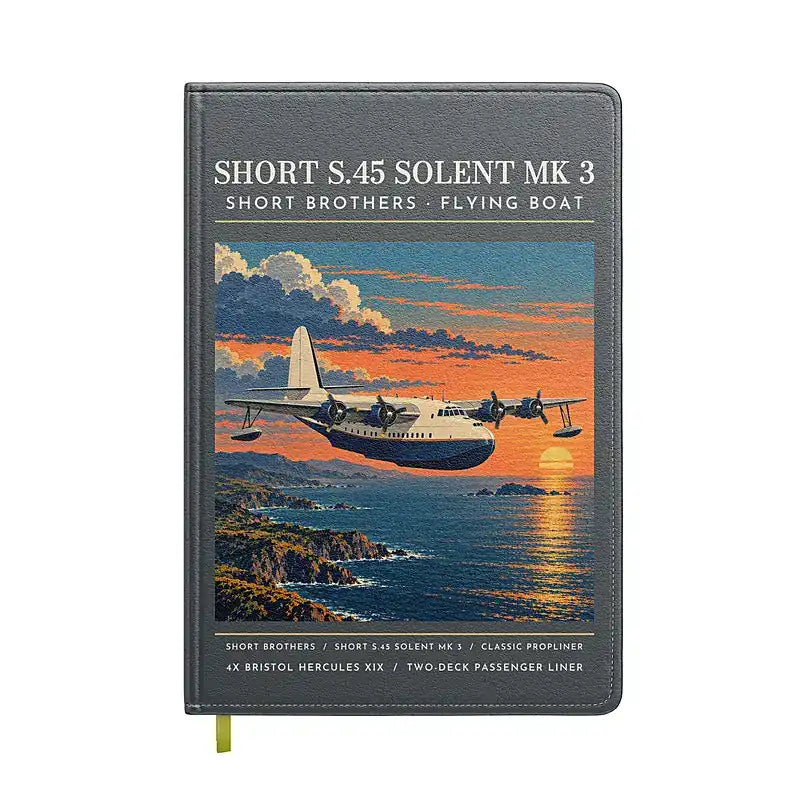 Short S.45 Solent Mk 3 - Poster - Notebook - Gray