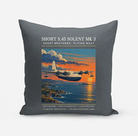 Thumbnail for Short S.45 Solent Mk 3 - Poster - Pillow - Gray