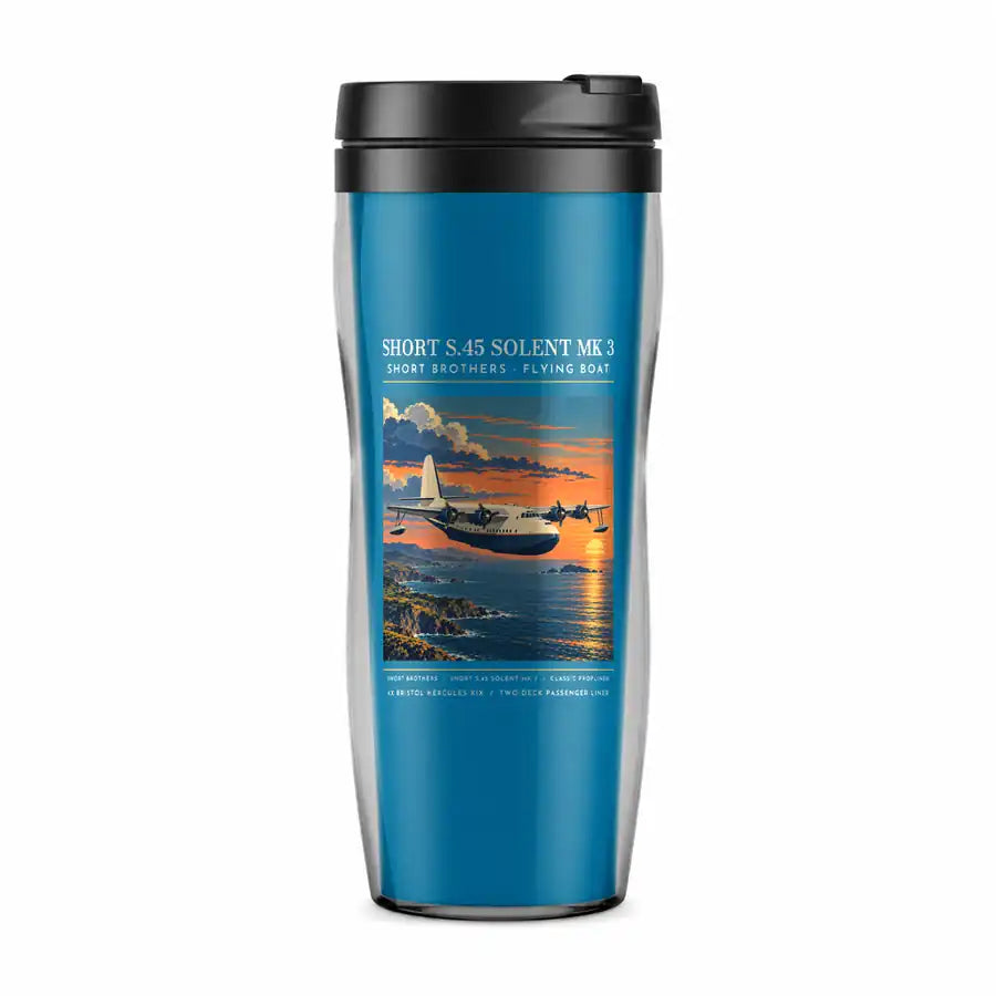 Short S.45 Solent Mk 3 - Poster - Plastic (No Holder) - Light Blue