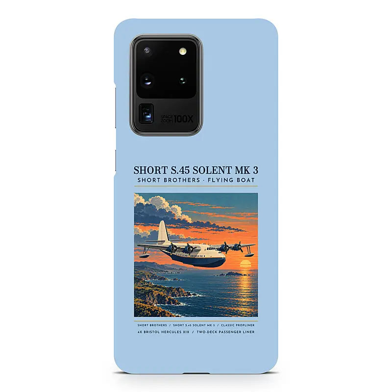Short S.45 Solent Mk 3 - Poster - Samsung Case - Light Blue