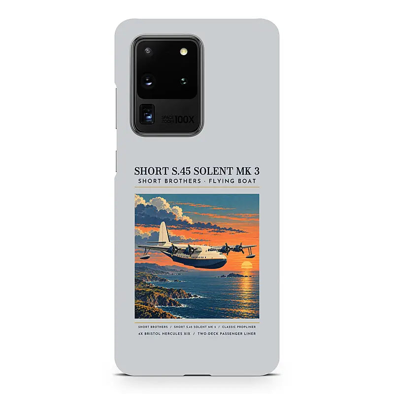 Short S.45 Solent Mk 3 - Poster - Samsung Case - Light Gray