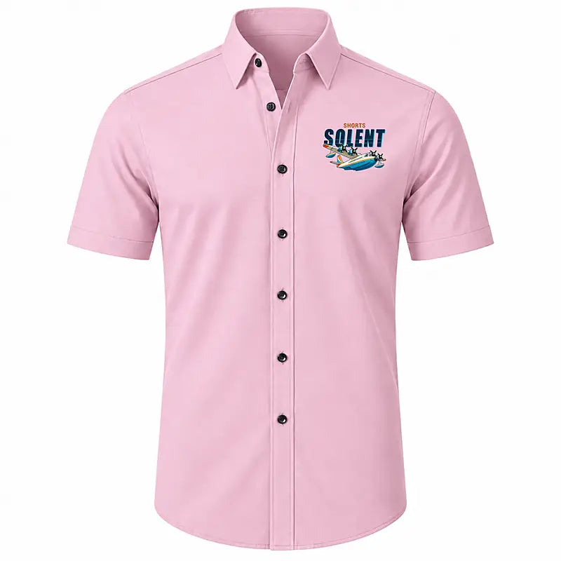 Short S.45 Solent Mk 3 - Short Sleeve Shirt - Cartoon - Pink