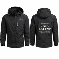 Thumbnail for Short S.45 Solent Mk 3 Stylish Jackets - Hooded Windbreaker - Heritage - Black