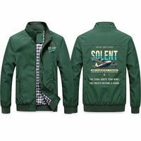 Thumbnail for Short S.45 Solent Mk 3 Stylish Jackets - Stand Collar - Original - Green