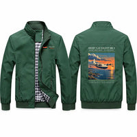 Thumbnail for Short S.45 Solent Mk 3 Stylish Jackets - Stand Collar - Poster - Green