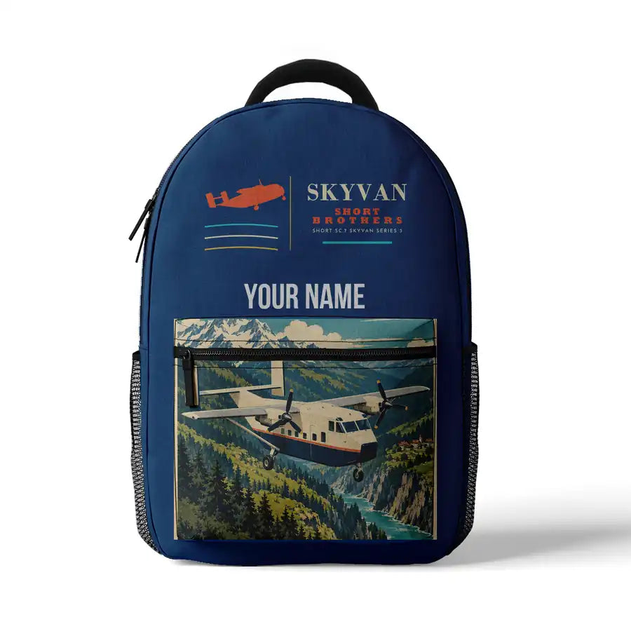 Short SC.7 Skyvan Series 3 - 3D Backpack - Blue + Name