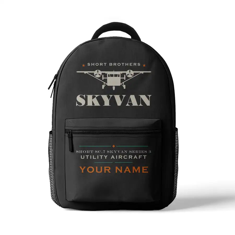 Short SC.7 Skyvan Series 3 - 3D Backpack - Heritage + Name - Gray