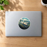 Thumbnail for Short SC.7 Skyvan Series 3 - 3D + Name - Circle Sticker - MacBook
