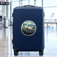 Thumbnail for Short SC.7 Skyvan Series 3 - 3D + Name - Circle Sticker - Suitcase
