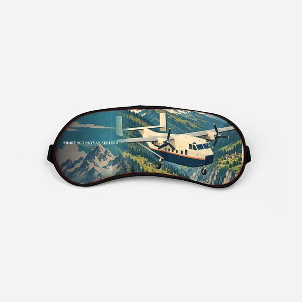 Short SC.7 Skyvan Series 3 - 3D + Name - Sleep Mask - Full Print