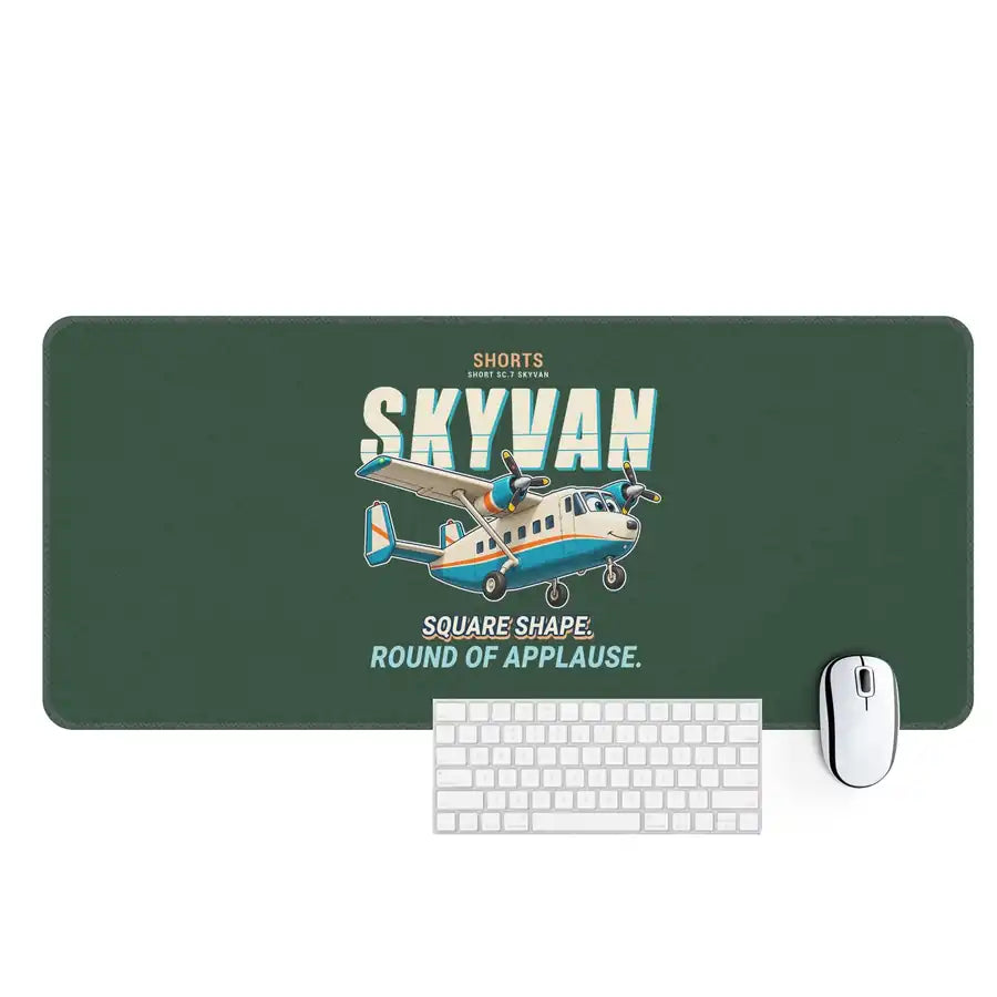 Short SC.7 Skyvan Series 3 - Cartoon - Desk Mat - Dark Green