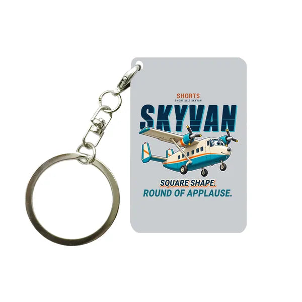 Short SC.7 Skyvan Series 3 - Cartoon - Key Chain - Light Gray