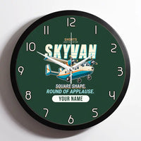 Thumbnail for Short SC.7 Skyvan Series 3 - Cartoon + Name - Framed - Dark Green