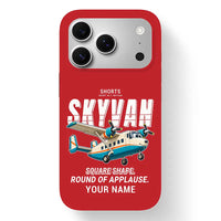 Thumbnail for Short SC.7 Skyvan Series 3 - Cartoon + Name - MagSafe iPhone 17 Pro - Red