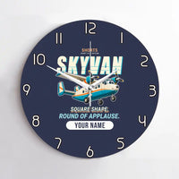 Thumbnail for Short SC.7 Skyvan Series 3 - Cartoon + Name - No Frame - Navy Blue