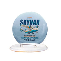 Thumbnail for Short SC.7 Skyvan Series 3 - Cartoon + Name - Pin - Light Blue