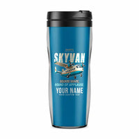 Thumbnail for Short SC.7 Skyvan Series 3 - Cartoon + Name - Plastic (No Holder) - Light Blue