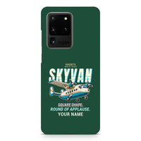 Thumbnail for Short SC.7 Skyvan Series 3 - Cartoon + Name - Samsung Case - Dark Green