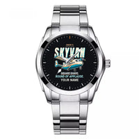 Thumbnail for Short SC.7 Skyvan Series 3 - Cartoon + Name - Stainless Steel Band - For Men