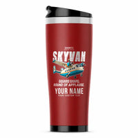 Thumbnail for Short SC.7 Skyvan Series 3 - Cartoon + Name - Stainless Steel (No Holder) - Red