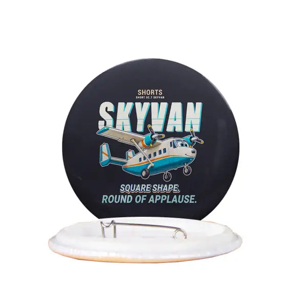 Short SC.7 Skyvan Series 3 - Cartoon - Pin - Black