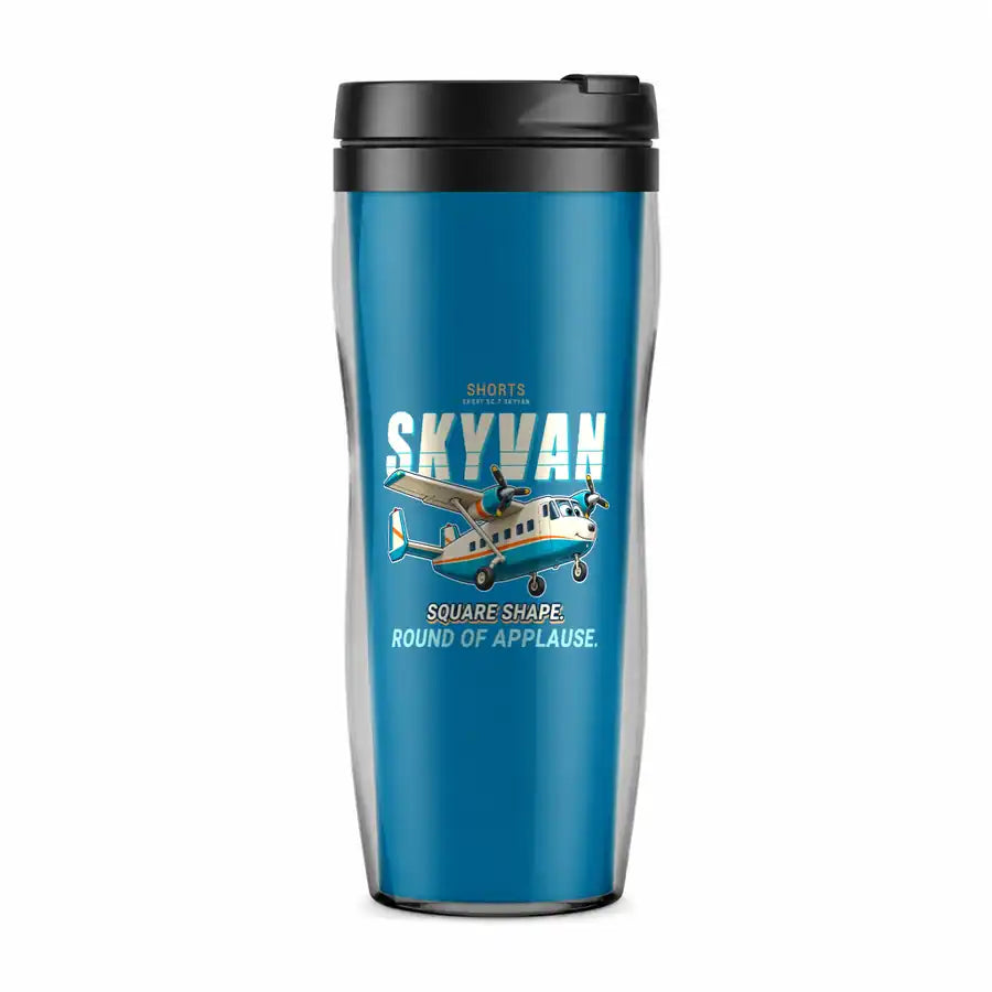 Short SC.7 Skyvan Series 3 - Cartoon - Plastic (No Holder) - Light Blue