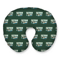 Thumbnail for Short SC.7 Skyvan Series 3 - Cartoon Seamless - Travel Pillow - Alpine Green