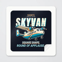 Thumbnail for Short SC.7 Skyvan Series 3 - Cartoon - Square Sticker - Peel