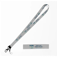 Thumbnail for Short SC.7 Skyvan Series 3 Lanyard & ID Holders lanyard - Cartoon - Light Gray
