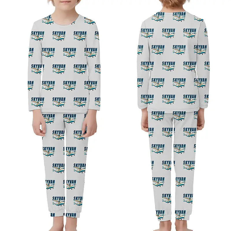 Short SC.7 Skyvan Series 3 - Children Pajamas - Cartoon Pattern - Light Gray