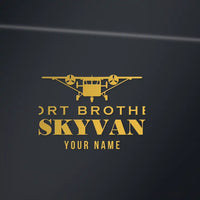 Thumbnail for Short SC.7 Skyvan Series 3 - Heritage Die-Cut - Gold + Name - Die-Cut - Close-up