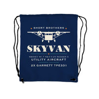 Thumbnail for Short SC.7 Skyvan Series 3 - Drawstring Bag - Heritage - Dark Blue