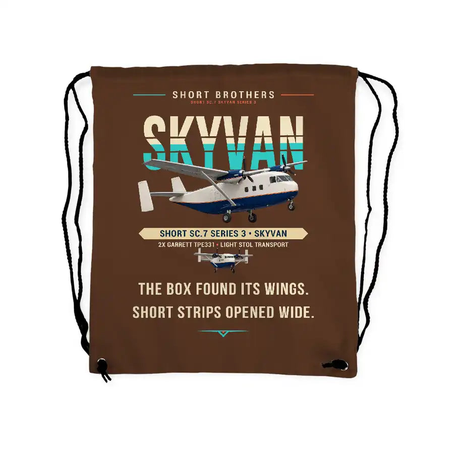 Short SC.7 Skyvan Series 3 - Drawstring Bag - Original - Brown