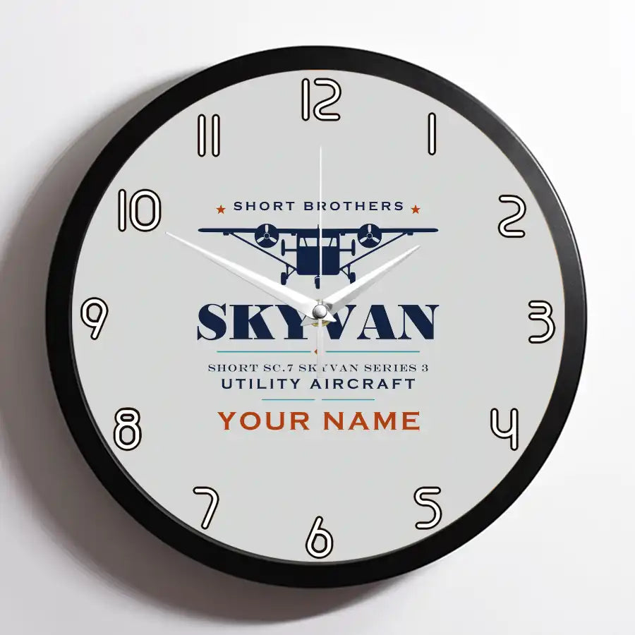 Short SC.7 Skyvan Series 3 - Heritage + Name - Framed - Light Gray