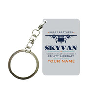 Thumbnail for Short SC.7 Skyvan Series 3 - Heritage + Name - Key Chain - Light Gray