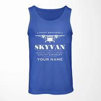 Thumbnail for Short SC.7 Skyvan Series 3 - Heritage + Name - Tank Top - Blue