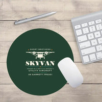 Thumbnail for Short SC.7 Skyvan Series 3 - Heritage - Round Mouse Pad - Dark Green