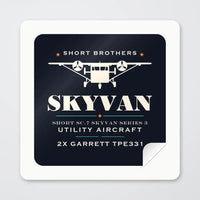 Thumbnail for Short SC.7 Skyvan Series 3 - Heritage - Square Sticker - Peel