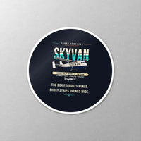 Thumbnail for Short SC.7 Skyvan Series 3 - Original - Circle Sticker - Close-up